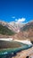 Andscape view of nature Kamikochi National Park in Autumn fall season with leaves change colors and clear water river