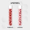 Anemia amount of red blood Iron deficiency anemia difference of Anemia amount of red blood cell and normal symptoms vector illustr
