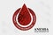 Anemia Iron red blood cell medical vector illustration medical.