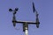 Anemometer in blue sky