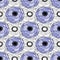 Anemone flowers pattern. Repeat floral background. Seamless pattern textile design. Purple flowers print for linen fabric