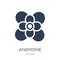 Anemone icon. Trendy flat vector Anemone icon on white background from nature collection