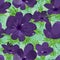 Anemones Not Stem Seamless Pattern