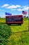 Anerica Wake Up Corn Wagon Sign