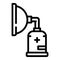 Anesthesia oxygen mask icon, outline style