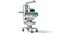 Anesthesia Respiratory Workstation Trolley medical equipment 3D rendering on white background