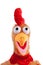 Anface portray of an easter rooster toy