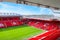 Anfield stadium, the home ground of Liverpool football club in UK