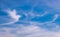Angel cloud in white dove shape on blue sky