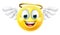 Angel Emoji Emoticon Man Face Cartoon Icon Mascot