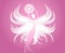 Angel Figure Holding Star Pink