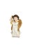 Angel figurine isolated on white background with clipping path clipping path included