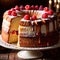 Angel Food Cake , traditional popular sweet dessert cake