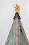 Angel Gabriel weather vane of top St. Mark\'s Campanile