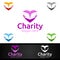 Angel Helping Hand Charity Foundation Creative Logo for Voluntary Church or Charity Donation