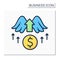 Angel investor color icon