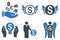 Angel Investor Flat Vector Icons