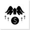 Angel investor glyph icon