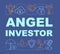 Angel investor word concepts banner