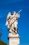 Angel with the Lance statue created by Domenico Guidi on the 16th century at Sant Angelo Bridge in Rome