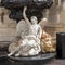 Angel with Lion sculpture on the right base of the main altar of the Mosque-Cathedral of Cordoba in Spain.