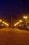 Angel monument Night Lenin Square