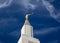 Angel Moroni Statue Atop the Los Angeles California Temple
