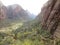 Angel`s Landing, The Canyon Valley, Zion National Park, Utah