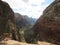 The Angel`s Landing Hiking Path, Zion National Park, Utah