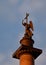 Angel sculpture on the top of Alexander column in Saint-Petersburg