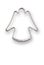 Angel shaped cookie cutter