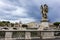 Angel Statue on the Aelian Bridge in Rome, Italy