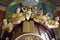 Angel statue on the main altar in the church of Helena in Zabok, Croatia