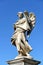 Angel statue on the Ponte Sant`Angelo in Rome