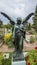 Angel statue in the St. John`s cemetery in Nuremberg