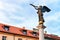 Angel statue in Uzupis district in Vilnius Lithuania
