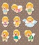 Angel stickers