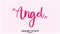 Angel Typographic Pink Color Text Love Quote Valentine quote