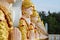 Angel wall of buddhist temple in Bodhgaya Stupa or Phuthakaya Pa