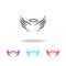 angel wings and halo icon. Elements of angel and demon in multi colored icons. Premium quality graphic design icon. Simple icon fo