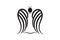 Angel wings icon vector logo