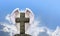 Angel Wings and Rustic Cross