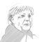 Angela Merkel Portrait Sketch