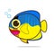 Angelfish cute cartoon