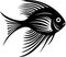 Angelfish - high quality vector logo - vector illustration ideal for t-shirt graphic