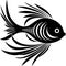 Angelfish - high quality vector logo - vector illustration ideal for t-shirt graphic