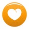 Angelic heart icon orange