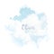 Angelic heaven clouds vector design blue background