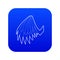 Angelic wing icon blue vector