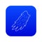 Angelic wing icon blue vector